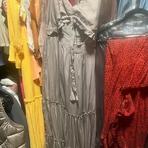 Brand new from Vici Greige maxi dress